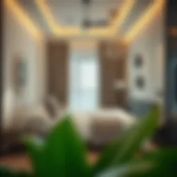 Trendy room interior in Al Barsha