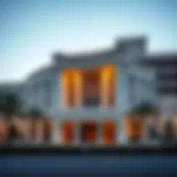 Stunning exterior view of Dusit Thani Abu Dhabi showcasing architectural elegance