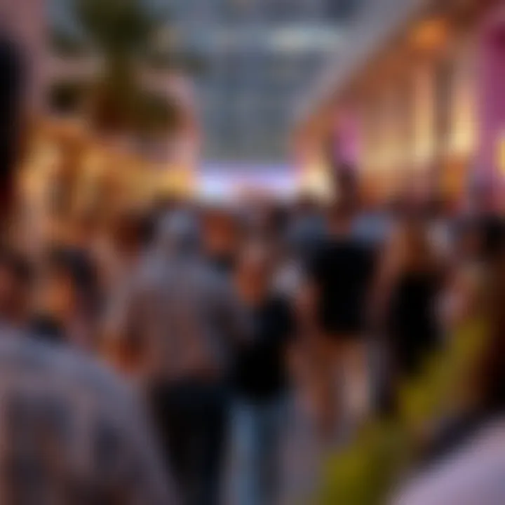 A bustling community event celebrating local artists