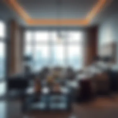 Modern Furniture Designs in Dubai Luxurious living room setup showcasing modern furniture designs