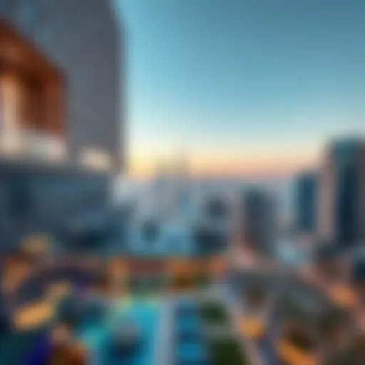 A stunning skyline view of Khail Heights showcasing modern architecture