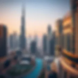 A panoramic view of Dubai's skyline showcasing modern architectural marvels.