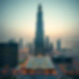 Stunning view of Lulu Tower in Sharjah