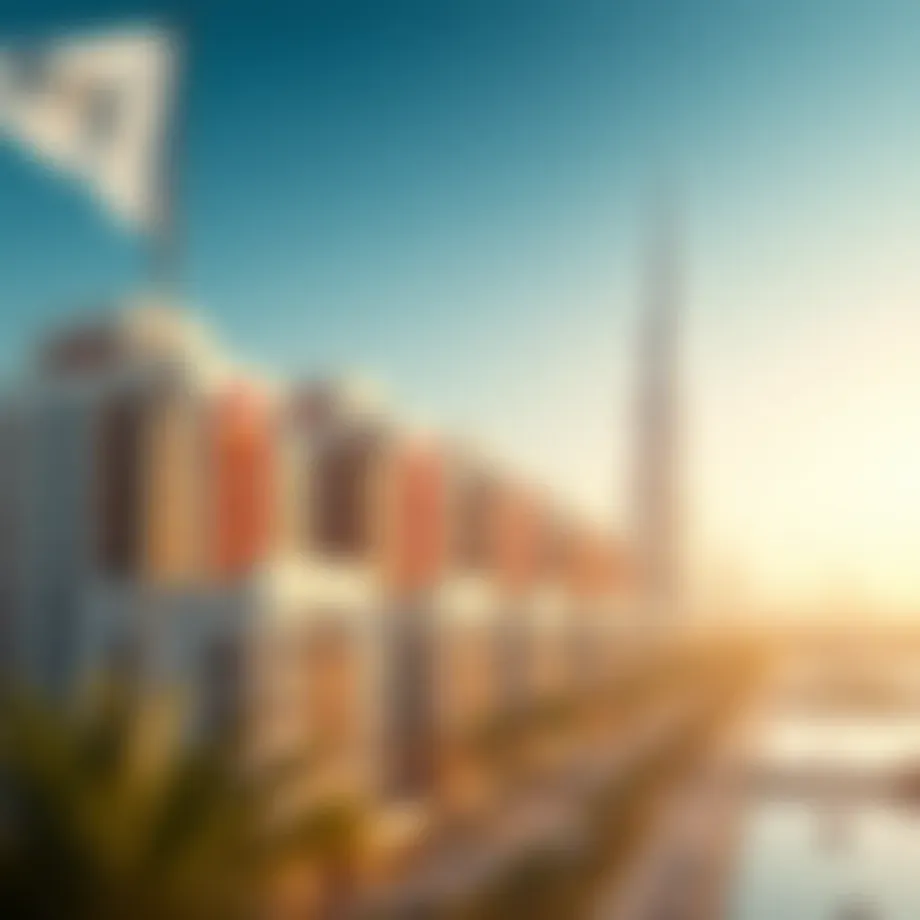 Panoramic view of Rak properties against the Dubai skyline