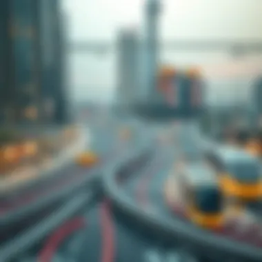 Connectivity overview of Dubai Metro routes