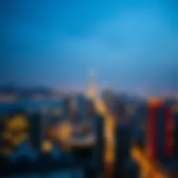 Stunning skyline view of ابراج كورنيش عجمان