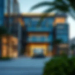 Stunning architectural facade of Oaks Liwa Heights