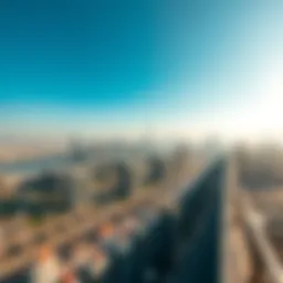 Aerial view of Dubai skyline showcasing real estate developments