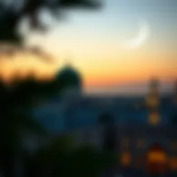 Crescent moon symbolizing the start of Ramadan